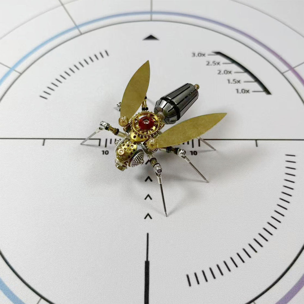 7 Days Advent Calendar 3D Metal Steampunk Insect Christmas Gift Set