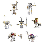 7pcs/set Christmas Advent Calendar 3D Metal Miniature Figure Model Building Kits Jester Dwarf Snowman Witch Prince Scout