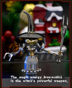 7pcs/set Christmas Advent Calendar 3D Metal Miniature Figure Model Building Kits Jester Dwarf Snowman Witch Prince Scout
