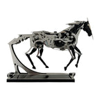 Mini Kinetic Running Black Horse Mechanical 3D Metal Puzzle Model kits 165PCS