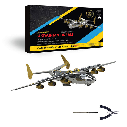 mechanical-an-225 - Mechanical AN-225 MRIYA Cargo Aircraft 3D Metal Puzzle Kits 