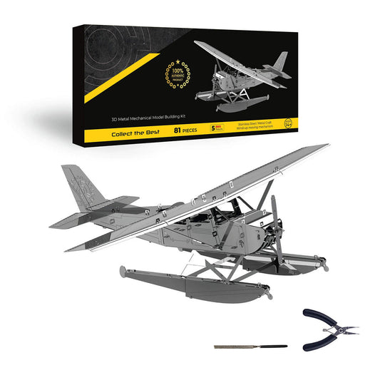 breeze-drifter-cessna - Breeze Drifter Cessna Seaplane Mechanical 3D Metal Aircraft 