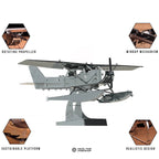 Breeze Drifter Cessna Seaplane Mechanical 3D Metal Aircraft Kit for Aviation Lovers 81PCS