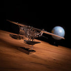 Breeze Drifter Cessna Seaplane Mechanical 3D Metal Aircraft Kit for Aviation Lovers 81PCS