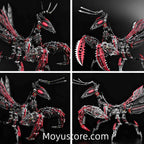 Build Your Own Cyber Mantis – 1000+PCS 3D Metal Mechanical Model (Black & Red)