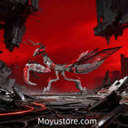 Build Your Own Cyber Mantis – 1000+PCS 3D Metal Mechanical Model (Black & Red)