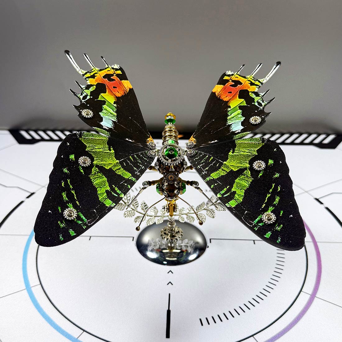 Build Your Own Steampunk Papilio phorcas Butterfly 3D Metal Model Kit for Beginner