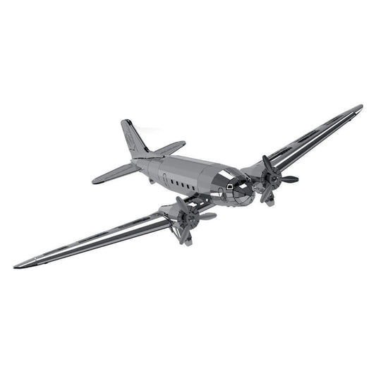 dc-3-3d - DC-3 3D Mechanical WWII 3D Metal Aircraft Model Building Kit