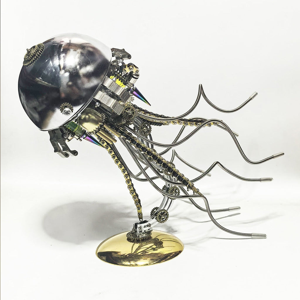 DIY Steampunk Jellyfish 3D Metal Puzzle Lamp (800+PCS)