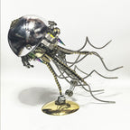 DIY Steampunk Jellyfish 3D Metal Puzzle Lamp (800+PCS)