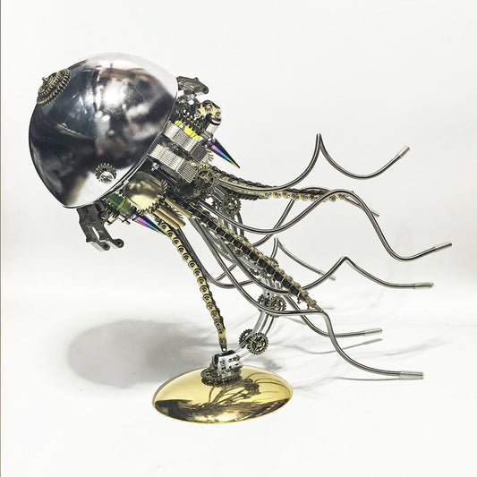 DIY Steampunk Jellyfish 3D Metal Puzzle Lamp (800+PCS)