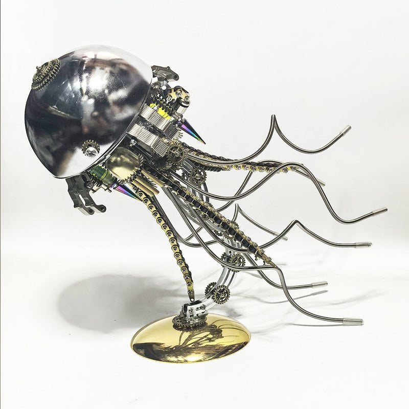 DIY Steampunk Jellyfish 3D Metal Puzzle Lamp (800+PCS)
