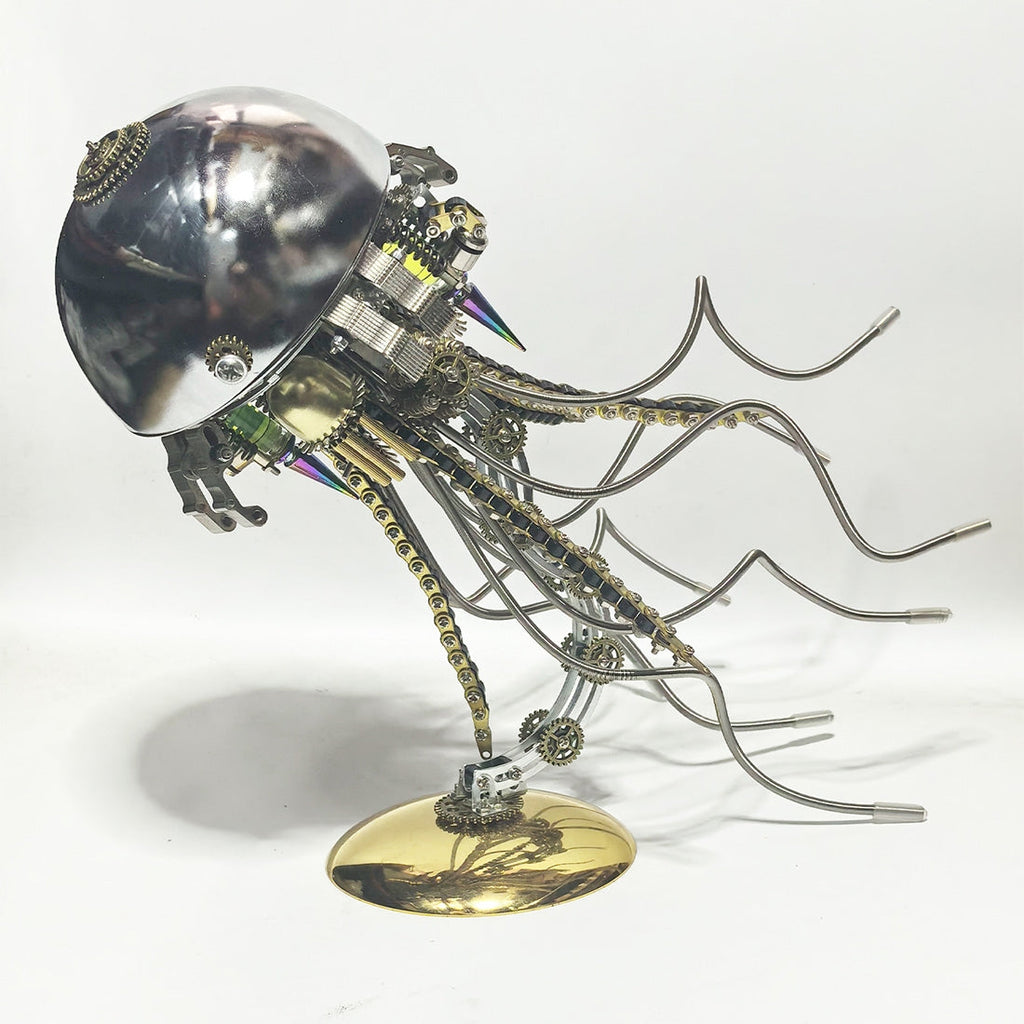 DIY Steampunk Jellyfish 3D Metal Puzzle Lamp (800+PCS)