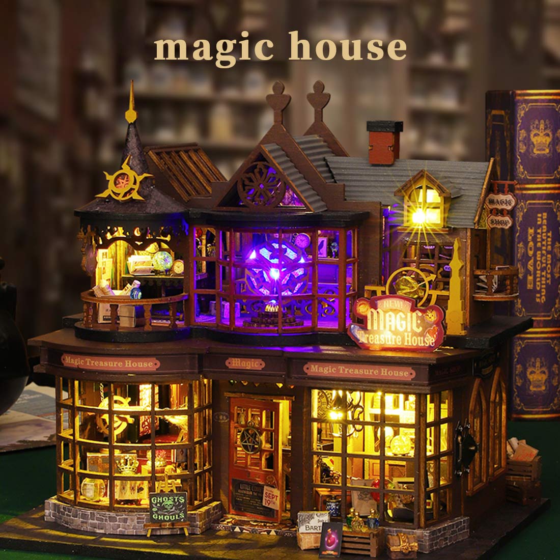 fantasy-magic-house - Fantasy Magic House diy Book Nook Kit for Halloween Decor