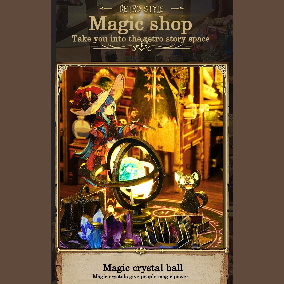 fantasy-magic-house - Fantasy Magic House diy Book Nook Kit for Halloween Decor