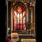 gothic-william-castle - Gothic William Castle DIY Book Nook with LED Light Music Box
