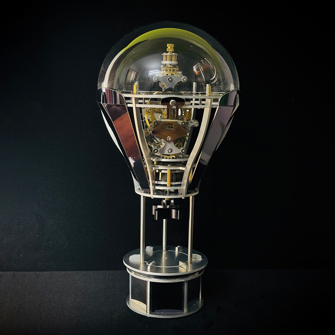 kinetic-hot-air - Kinetic Hot Air Balloon Tourbillon Mechanical Sculpture