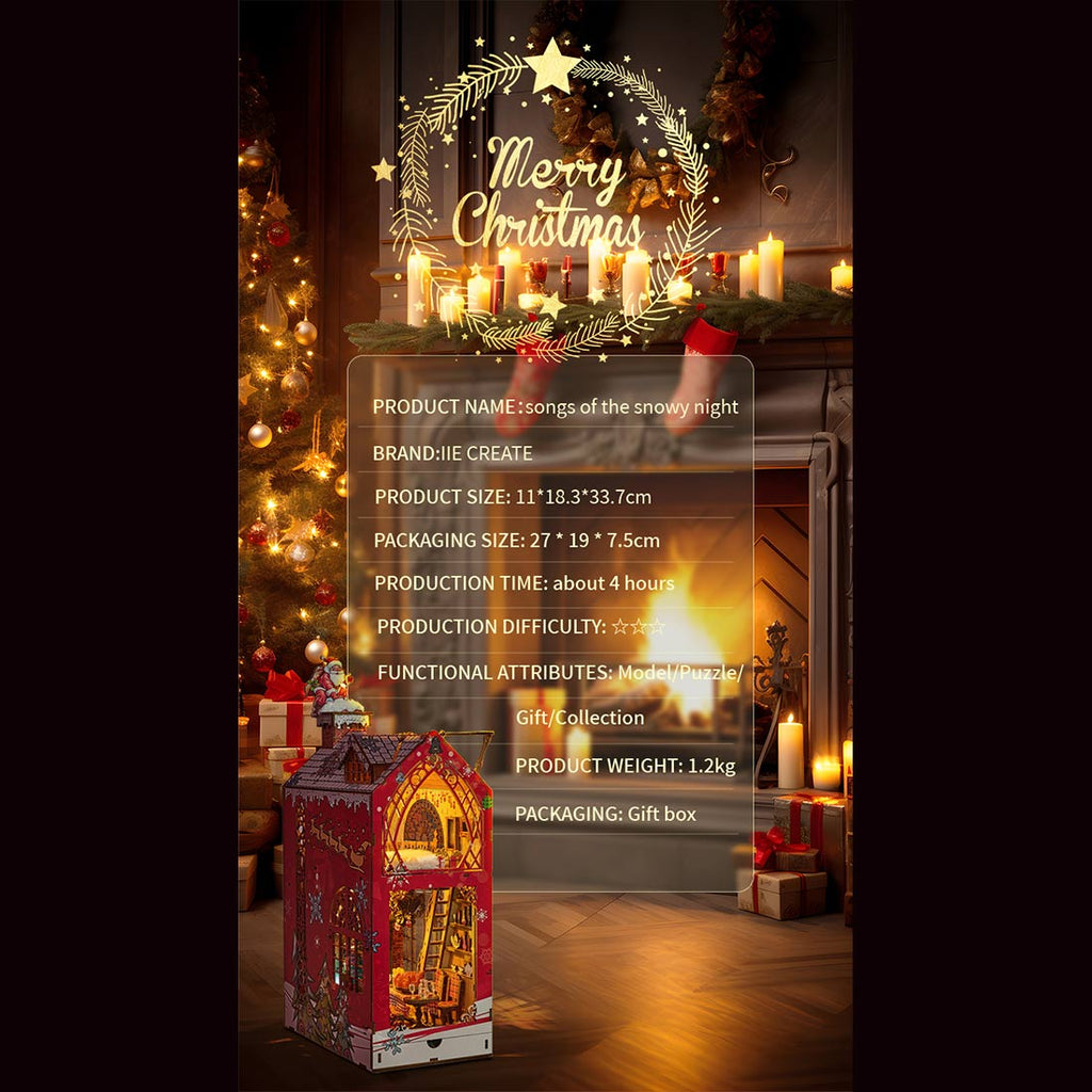 merry-christmas-snowy - Merry Christmas Snowy Night Book Nook Kits 2024