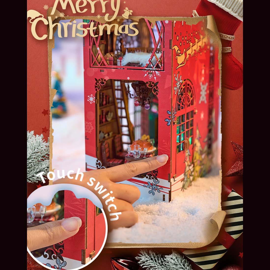 merry-christmas-snowy - Merry Christmas Snowy Night Book Nook Kits 2024