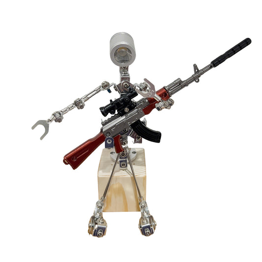 metal-armored-lamp - Metal Armored Lamp Man Model
