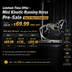 Mini Kinetic Running Black Horse Mechanical 3D Metal Puzzle Model kits 165PCS