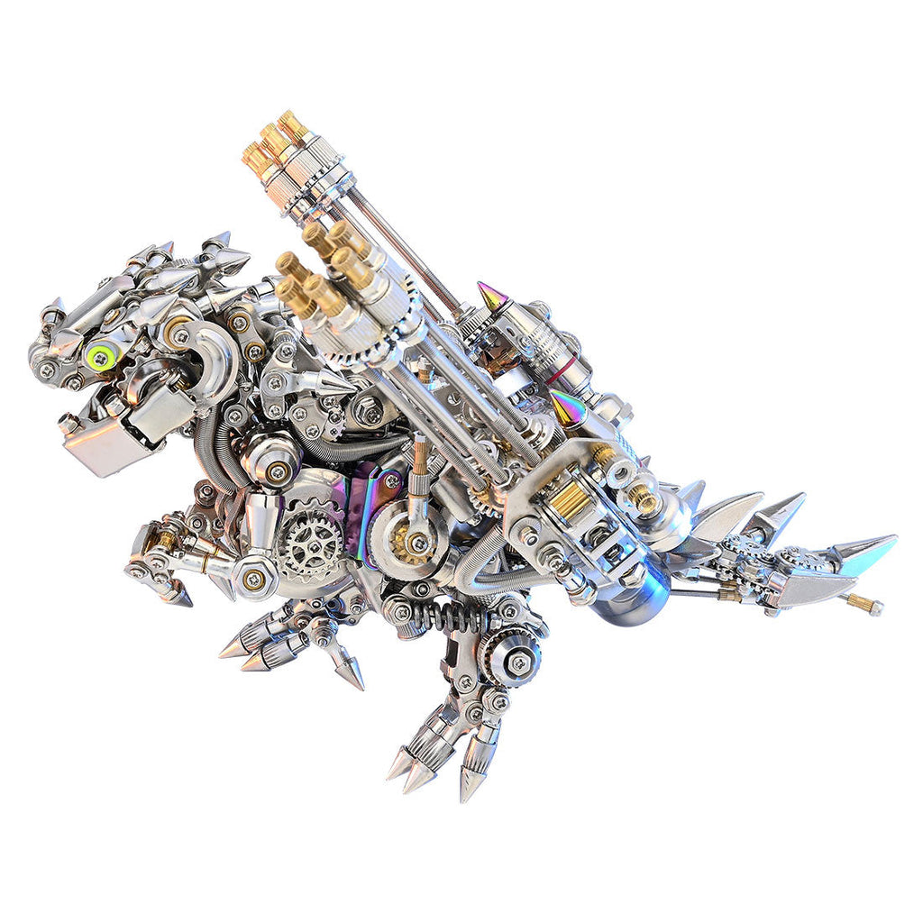 miniature-t-rex - Miniature T Rex Dinosaur Cyberpunk 3D Metal Puzzes for Adult