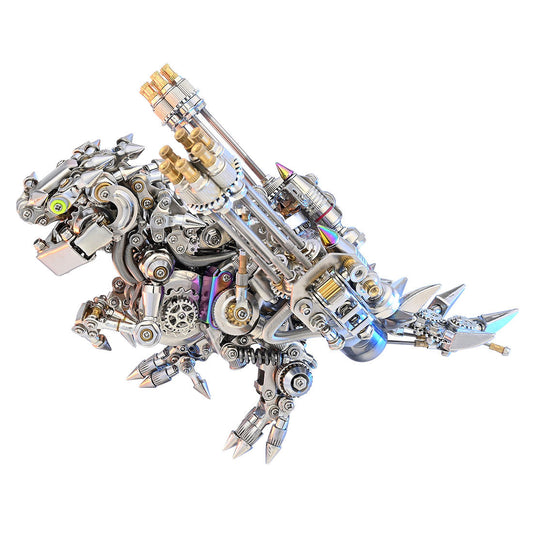 miniature-t-rex - Miniature T Rex Dinosaur Cyberpunk 3D Metal Puzzes for Adult