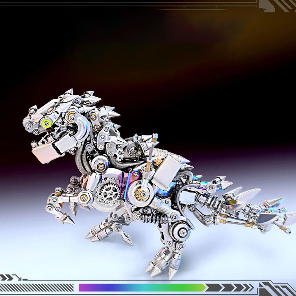 miniature-t-rex - Miniature T Rex Dinosaur Cyberpunk 3D Metal Puzzes for Adult