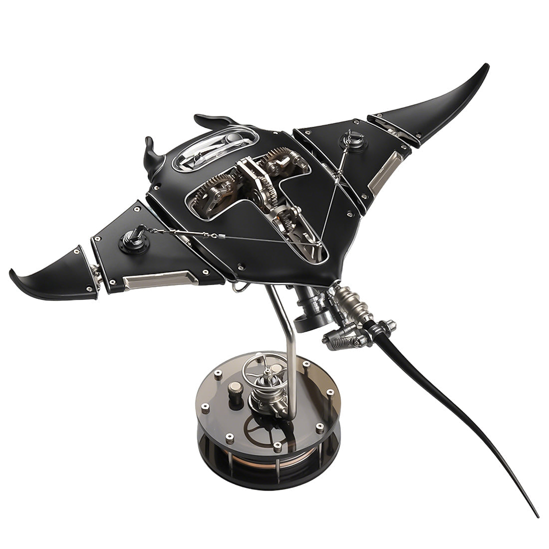 moyustore-black-manta - Moyustore Black Manta Ray Stingray Mechanical Kinetic Model 