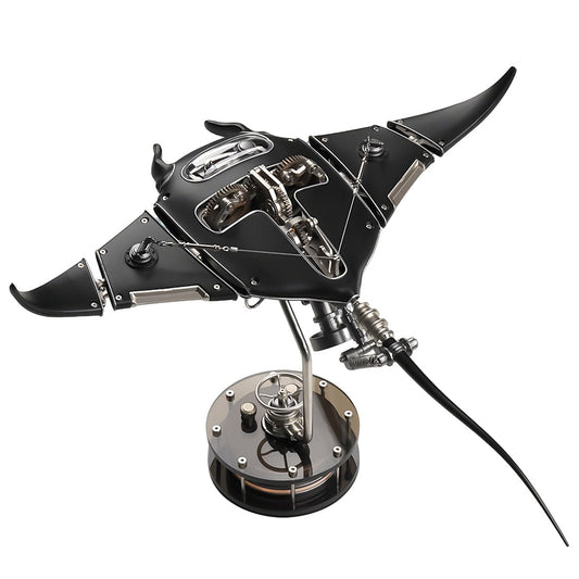 moyustore-black-manta - Moyustore Black Manta Ray Stingray Mechanical Kinetic Model 
