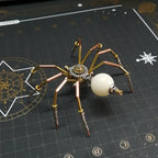 steampunk-miniature-brass - Steampunk Miniature Brass Spider 3D Metal Puzzle for Kids