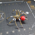 steampunk-miniature-brass - Steampunk Miniature Brass Spider 3D Metal Puzzle for Kids