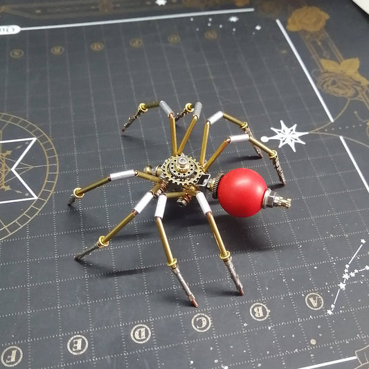 steampunk-miniature-brass - Steampunk Miniature Brass Spider 3D Metal Puzzle for Kids
