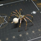 steampunk-miniature-brass - Steampunk Miniature Brass Spider 3D Metal Puzzle for Kids