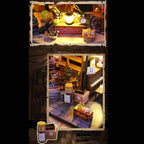 witch-luna-magic - Witch Luna Magic House DIY Miniature Dollhouse Kit for Hallo