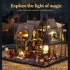 Witch Luna Magic House DIY Miniature Dollhouse Kit for Halloween