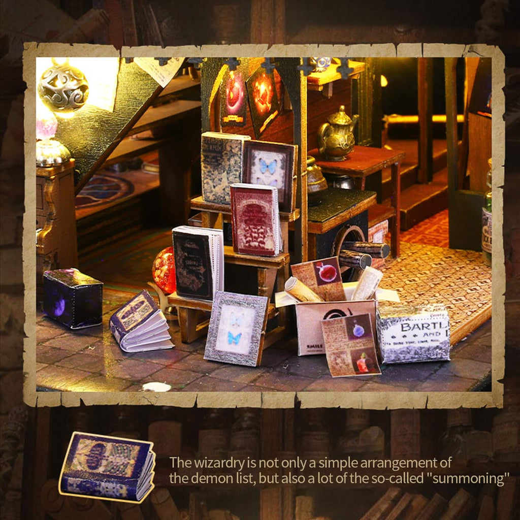 witch-luna-magic - Witch Luna Magic House DIY Miniature Dollhouse Kit for Hallo