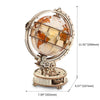 Gralios Elite TerraOrb™ - Illuminated 3D Wooden Globe