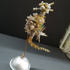 3d-diy-steampunk - 3D DIY Steampunk Miniature Seahorse Metal Model Building Kit