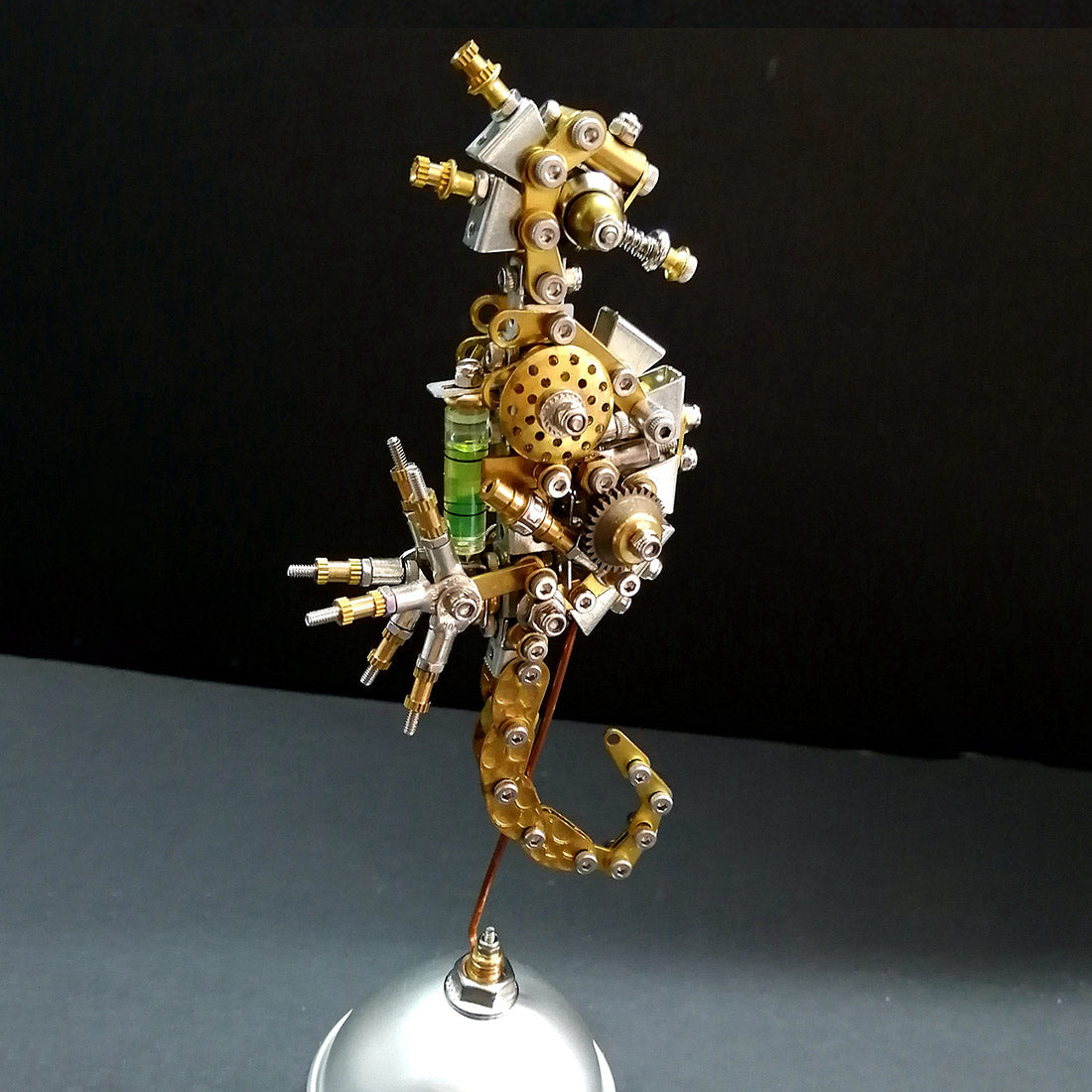 3d-diy-steampunk - 3D DIY Steampunk Miniature Seahorse Metal Model Building Kit