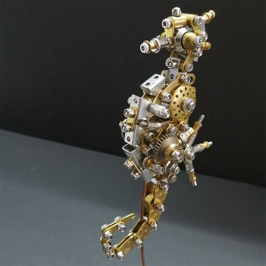 3d-diy-steampunk - 3D DIY Steampunk Miniature Seahorse Metal Model Building Kit