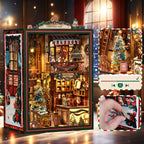 Christmas Shop Souvenir Gift Store 3D Wooden DIY Miniature House Building Kit 264PCS