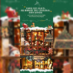 Christmas Shop Souvenir Gift Store 3D Wooden DIY Miniature House Building Kit 264PCS