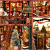 Christmas Shop Souvenir Gift Store 3D Wooden DIY Miniature House Building Kit 264PCS